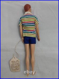 Vintage Allan Doll in Original Outfit withStand + Booklet Barbie Mattel Japan 1964