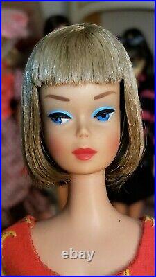 Vintage American Girl Barbie Japan 1958 Mattel Cinnamon Long Hair High Color