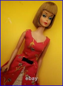 Vintage American Girl Barbie Japan 1958 Mattel Cinnamon Long Hair High Color