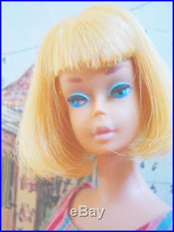 Vintage American Girl Barbie Long Lemon Blond Hair, Box A Beauty Mattel Japan
