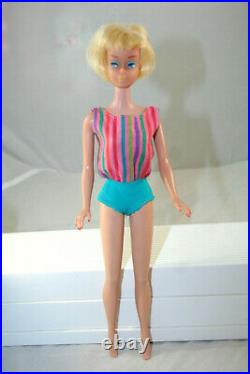 Vintage American Girl Blonde Barbie #1070 BL 1966 Center Part & Bangs. Very nice