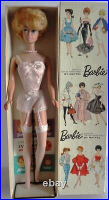 Vintage American Girl Side Part Bubblecut Barbie Doll 1958-59 European W box Vintage American Girl Side Part Bubblecut Barbie Doll 1958-59 European W box