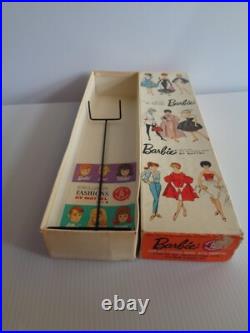 Vintage American Girl Side Part Bubblecut Barbie Doll 1958-59 European W box Vintage American Girl Side Part Bubblecut Barbie Doll 1958-59 European W box