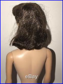 Vintage BARBIE #6 or #7 Brunette Ponytail Nude DOLL Midge Body CLEAN Japan 1962