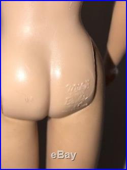 Vintage BARBIE #6 or #7 Brunette Ponytail Nude DOLL Midge Body CLEAN Japan 1962