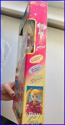 Vintage Bandai 90s Sailor Moon SuperS Chara Talk Doll & Outfit NEW IN BOX Japan