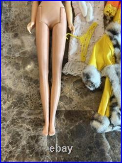Vintage Barbie 1960s Cousin Francie Brunette Short Flip TNT & Clothes