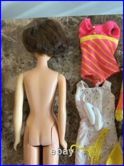 Vintage Barbie 1960s Cousin Francie Brunette Short Flip TNT & Clothes