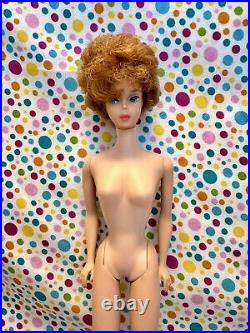 Vintage Barbie 1962 Midge Red Ginger Bubble Cut Doll Japan Blue Eyes Coral Lips