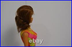 Vintage Barbie 1966 Twist'N Turn #1160 Brunette Rooted Eyelashes Japan WithSuit