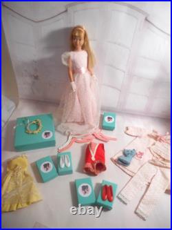 Vintage Barbie 1ST ISSUE BLONDE SKIPPER DOLL JUNIOR BRIDESMAID SS JAPAN SHOES ++