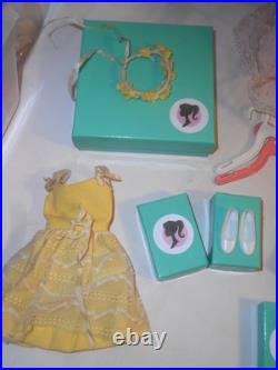 Vintage Barbie 1ST ISSUE BLONDE SKIPPER DOLL JUNIOR BRIDESMAID SS JAPAN SHOES ++