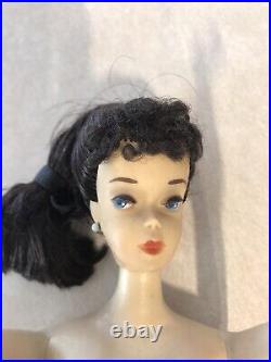 Vintage Barbie #3 1960 Brunette Ponytail Doll. OSS