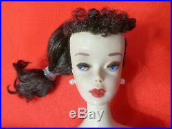 Vintage Barbie #3 brunette ponytail with reproduction japan floral suit