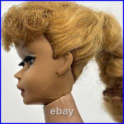 Vintage Barbie #4 Ponytail Blonde 1960's. GREEN EAR