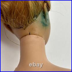 Vintage Barbie #4 Ponytail Blonde 1960's. GREEN EAR