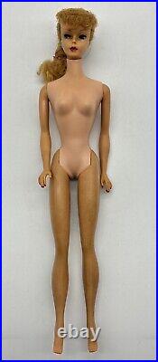Vintage Barbie #4 Ponytail Blonde 1960's. GREEN EAR