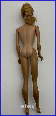 Vintage Barbie #4 Ponytail Blonde 1960's. GREEN EAR