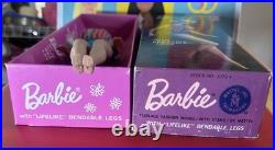 Vintage Barbie AMERICAN GIRL SIDE-PART BROWNETTE RARE LOW COLOR MIB