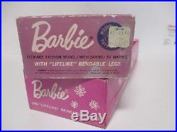 Vintage Barbie American Girl #1070 Pale Blonde cello face Mattel 1964 Japan Box