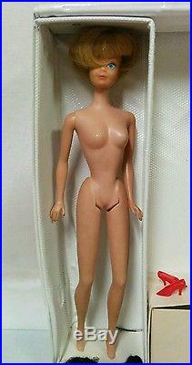 Vintage Barbie American Girl 1958 Japan Bendable Leg Mattel With Original Case