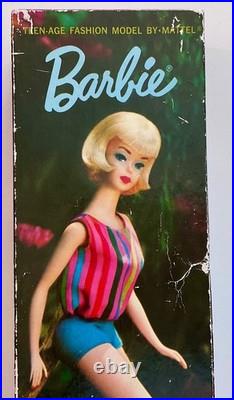 Vintage Barbie Ash Blonde American Girl Barbie Box #1070