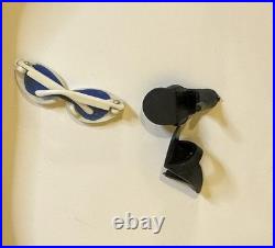 Vintage Barbie Blonde Ponytail #4 w blue eyeliner. LOOK