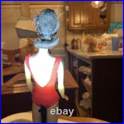 Vintage Barbie Brunette Ponytail #5 Doll With Red Swimsuit Vintage Barbie Brunette Ponytail #5 Doll With Red Swimsuit