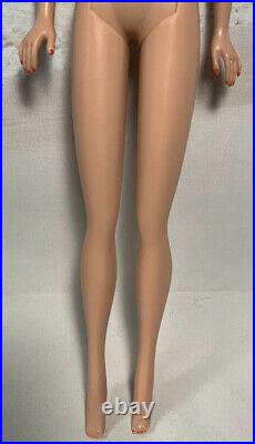 Vintage Barbie Bubblecut GORGEOUS Platinum Blonde #850 Red Swimsuit Japan Mules