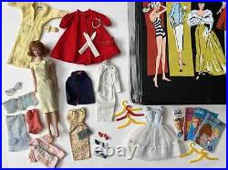 Vintage Barbie Case Lot Titian MIDGE Doll Clothes Shoes Mattel 1960, VERY NICE