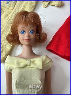 Vintage Barbie Case Lot Titian MIDGE Doll Clothes Shoes Mattel 1960, VERY NICE