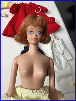 Vintage Barbie Case Lot Titian MIDGE Doll Clothes Shoes Mattel 1960, VERY NICE