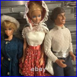 Vintage Barbie Case ken skipper Doll with tons of Clothes 1960s lot of 7