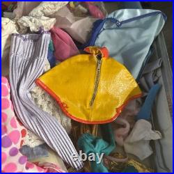 Vintage Barbie Case ken skipper Doll with tons of Clothes 1960s lot of 7