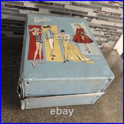 Vintage Barbie Case ken skipper Doll with tons of Clothes 1960s lot of 7