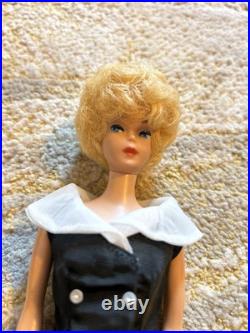 Vintage Barbie Doll 1960s Blonde Dress Japan Patent Pending Mattel Old Antique