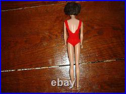Vintage Barbie Doll 1962 Mattel No. 850 Brunette With The Box, Booklet & Outfit
