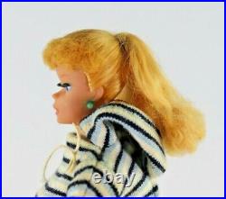 Vintage Barbie Doll, Blonde Pony Tail, #4, Japan With Sunglasses Purse