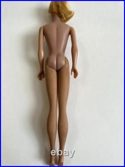 Vintage Barbie Doll Blonde Ponytail Greasy Face #5, Mattel 1960s Japan, WOW
