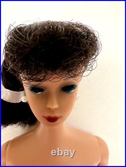 Vintage Barbie Doll Brunette Ponytail #5 Mattel 1960s, Gorgeous but Green Ears