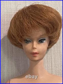 Vintage Barbie Doll Bubblecut Titian Red Hair 1960s Mattel Japan Nude RARE