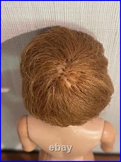 Vintage Barbie Doll Bubblecut Titian Red Hair 1960s Mattel Japan Nude RARE