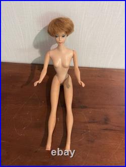 Vintage Barbie Doll Bubblecut Titian Red Hair 1960s Mattel Japan Nude RARE