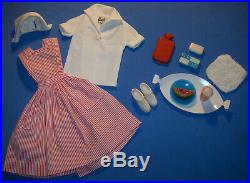 Vintage Barbie Doll CANDY STRIPER VOLUNTEER #0889 889 Uniform 1964 Nurse Hat