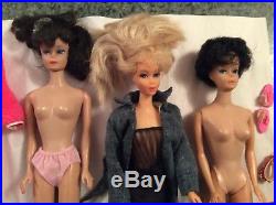 Vintage Barbie Doll, Clothes, Accessories HUGE Lot Bubble Cut, Ponytail, Japan