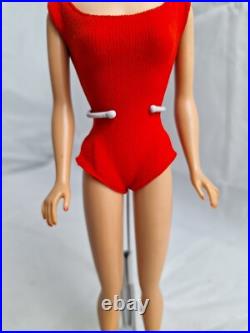 Vintage Barbie Doll Lemon Blonde Swirl Ponytail Salon Needed Mattel Japan 1964