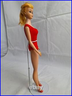 Vintage Barbie Doll Lemon Blonde Swirl Ponytail Salon Needed Mattel Japan 1964