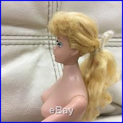 Vintage Barbie Doll Mattel 1958 Ponytail MCMLVIII Blonde Blue Eyes Japan