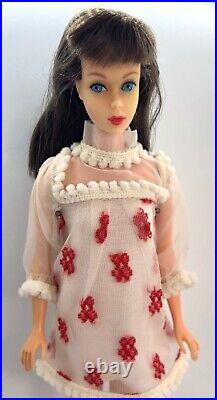 Vintage Barbie Doll Midge Brunette Hair Mattel Japan 1962 Dress Stand