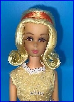 Vintage Barbie Doll OOAK Blonde Hair NO BANGS FRANCIE Repaint Reroot By Niccole